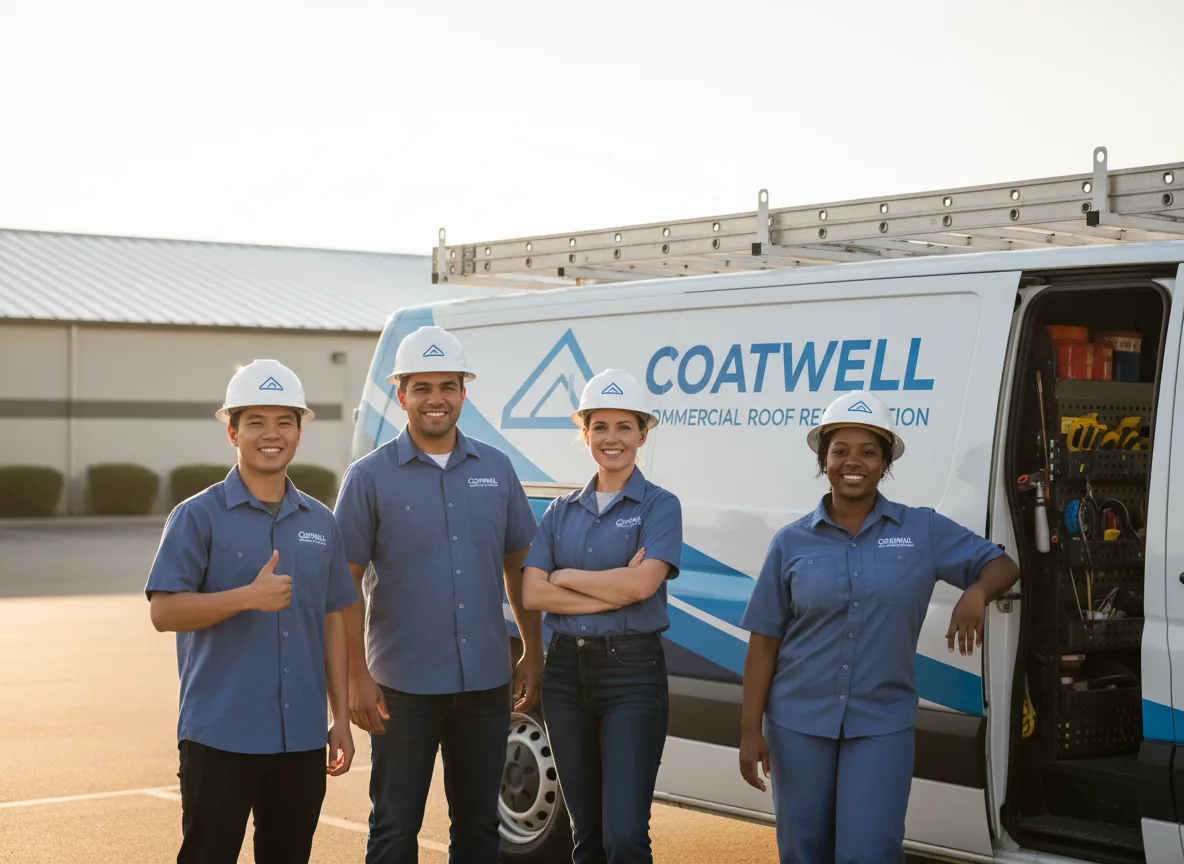 Commercial roof coating company in Blooming Grove, TX