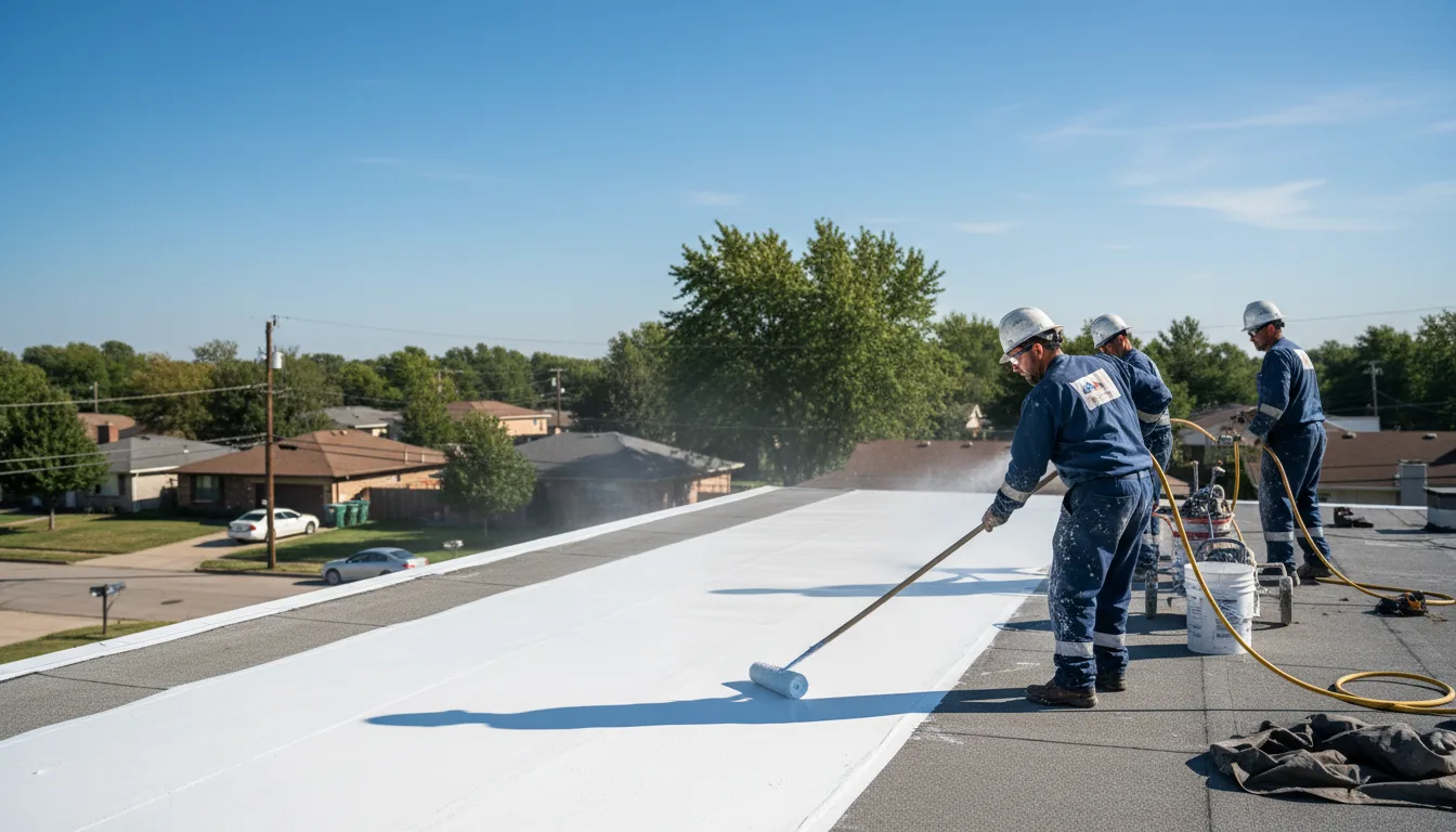 Commercial roof coating in Blooming Grove, TX near me